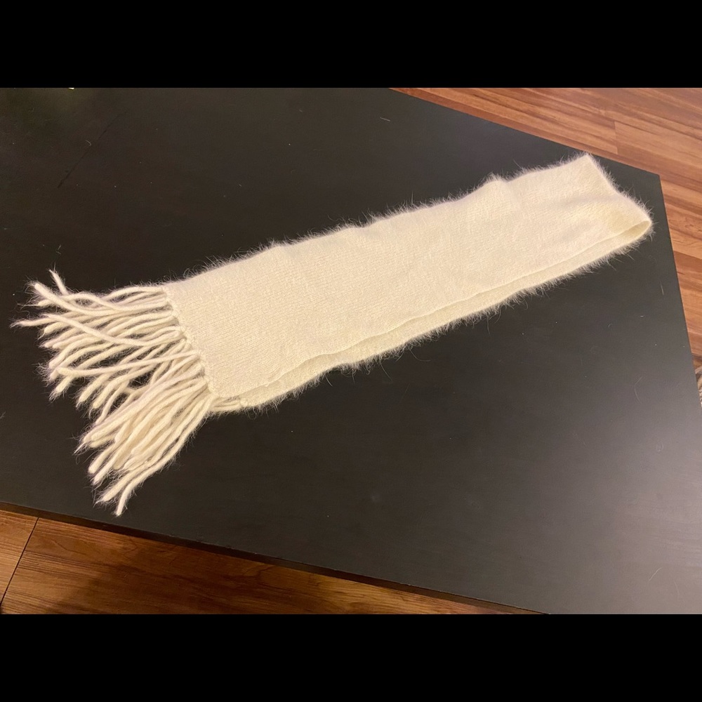 White Rabbit Fur Scarf